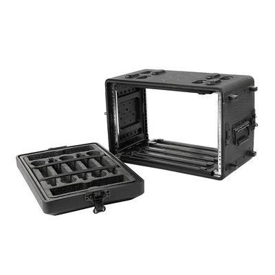 PE 10&quot; ความลึก 6U Shockmount Rack Case / 6u กรณีชั้นวางตื้น