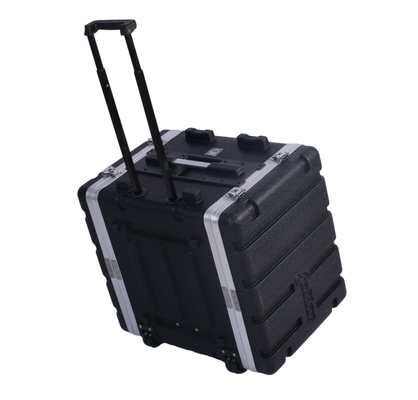 น้ำหนักเบา ABS Flight ติดตั้งแร็ค Case / 8u Rolling Rack Case