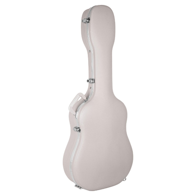 กันน้ำ ABS Classical Guitar Flight Case Ivory EPS Foam และ Plush Linning