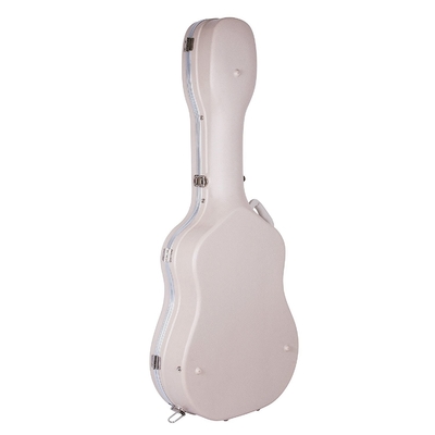 กันน้ำ ABS Classical Guitar Flight Case Ivory EPS Foam และ Plush Linning