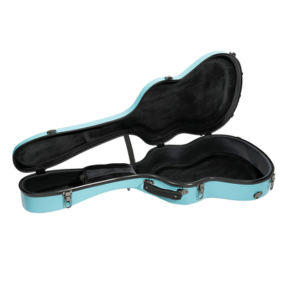 39 นิ้วไฟเบอร์กลาสกีตาร์ Hard Case Tiffiany Blue กันน้ำ