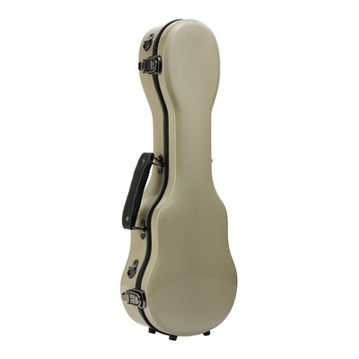 10 สีไฟเบอร์กลาส Soprano Ukulele Hard Case Soft Velvet Lining