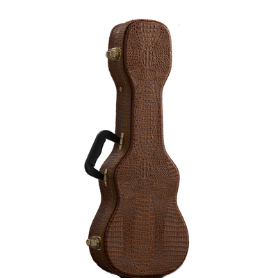 จระเข้ไม้ Soprano Ukulele Hard Case Double Backpack Straps