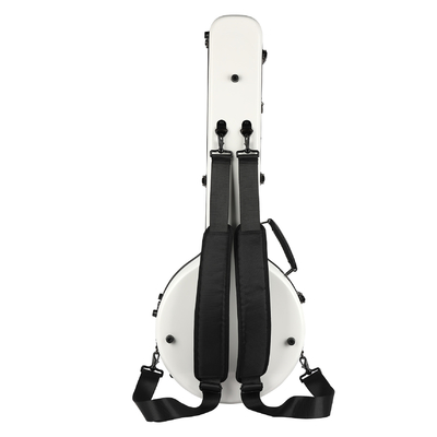 Anti-Pressure ไฟเบอร์กลาส เปลือกแข็ง Banjo Case สีขาว แข็งแรงมาก