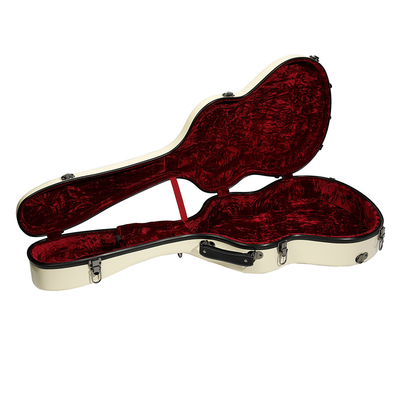 ไฟเบอร์กลาส Universal Guitar Hard Case Ivory Color Guitar ติดตั้งแร็ค Case