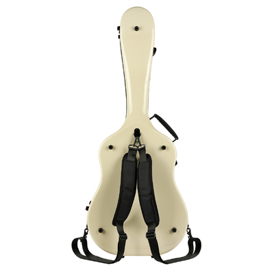 ไฟเบอร์กลาส Universal Guitar Hard Case Ivory Color Guitar ติดตั้งแร็ค Case